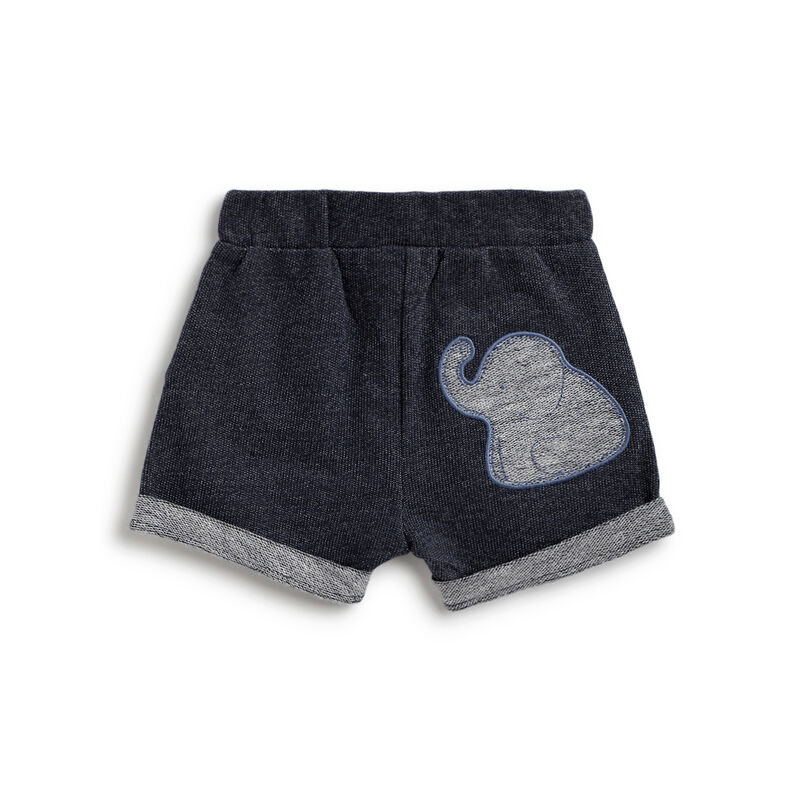 Boys Medium Blue Solid Shorts image number 1